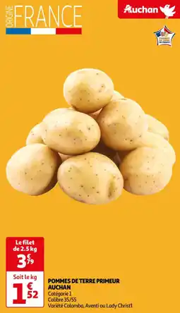 Auchan Supermarché POMMES DE TERRE PRIMEUR AUCHAN offre