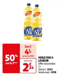 Auchan Supermarché HUILE ISIO 4 LESIEUR offre
