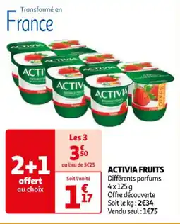 Auchan Supermarché ACTIVIA FRUITS offre