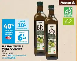 Auchan Supermarché HUILE D'OLIVE EXTRA VIERGE AUCHAN BIO offre