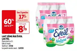 Auchan Supermarché LAIT 2ÈME ÂGE ÉVEIL LACTEL offre