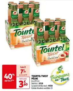 Auchan Supermarché TOURTEL TWIST PÊCHE offre