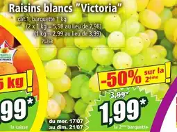 Norma Raisins blancs "Victoria" offre