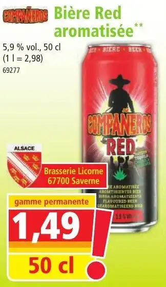 Norma COMPAÑEROS Bière Red aromatisée** offre
