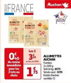 Auchan Supermarché Auchan - allumettes offre