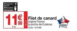 Promocash Filet de canard offre