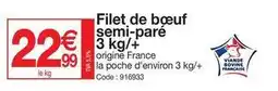 Promocash Filet de bœuf semi pare offre