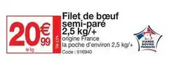 Filet de boeuf semi pare