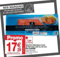 Promocash En cuisine - saumon atlantique fumé de norvège salé au sel sec offre