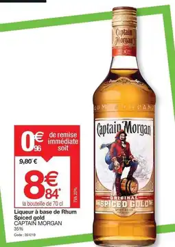 Promocash Captain morgan - liqueur à base de rhum spiced gold offre