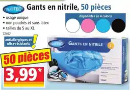 Norma Gants en nitrile, 50 pièces offre