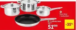 Conforama 7 pièces inox offre