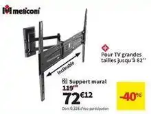 Conforama Meliconi - support mural offre