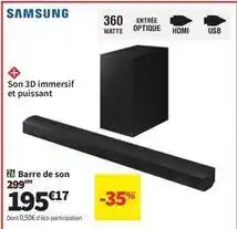 Conforama Samsung - barre de son offre