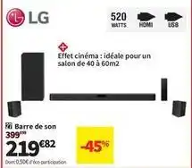 Conforama Lg - barre de son offre