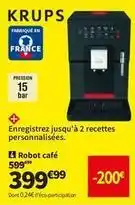 Conforama Krups - robot café offre