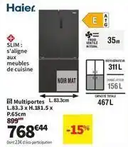Conforama Haier - multiportes offre