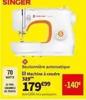 Conforama Singer - machine à coudre offre