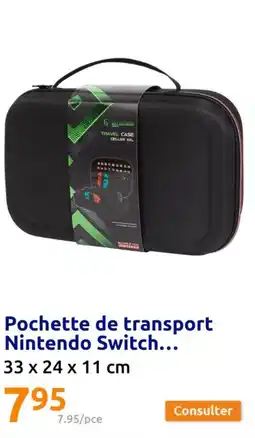 Action Pochette de transport Nintendo Switch... 33 x 24 x 11 cm offre