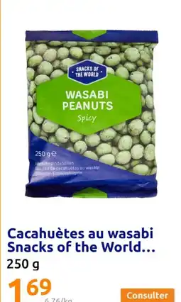 Action Cacahuètes au wasabi Snacks of the World... offre