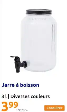 Action Jarre à boisson 3|| Diverses couleurs offre