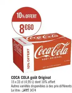 Géant Casino COCA COLA goût Original offre