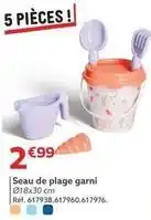 Gifi Seau de plage garni offre