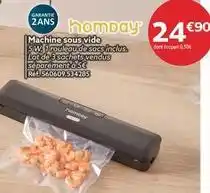 Gifi Homday - machine sous vide offre