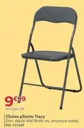 Gifi Chaise pliante tracy offre