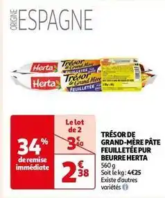 Herta - trésor de grand-mère pâte feuilletée pur beurre