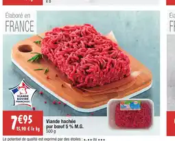 Migros Viande hachée pur bœuf 5% M.G. offre