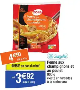 Migros Penne aux champignons et au poulet offre