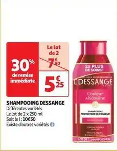 Auchan Supermarché Dessange - shampooing offre