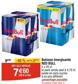 Cora x Carrefour RED BULL Boisson énergisante offre