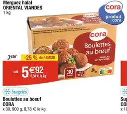 CORA Boulettes au boeuf