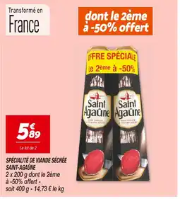Netto SAINT-AGAÛNE SPÉCIALITÉ DE VIANDE SÉCHÉE offre