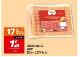Netto NETTO GAUFRES MOLLES offre