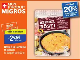 Migros Rösti à la Bernoise M-CLASSIC offre