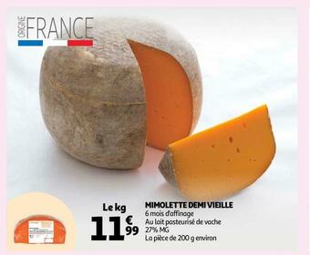 Auchan Mimolette demi vieille offre