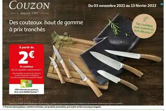 Auchan Des couteaux haut de gamme à prix tranchés offre