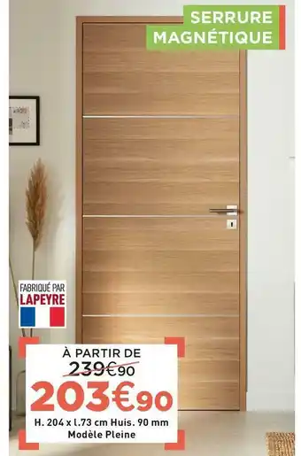 Lapeyre Portes battantes et coulissantes nuance offre