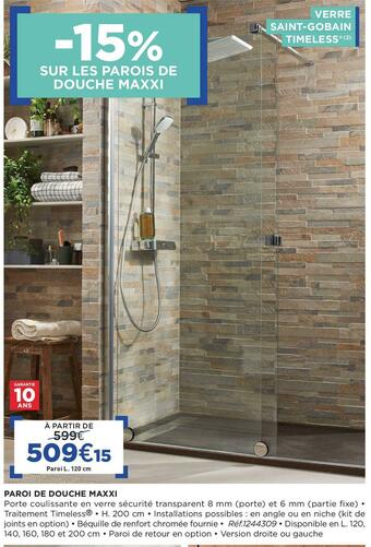 Paroi de douche maxxi