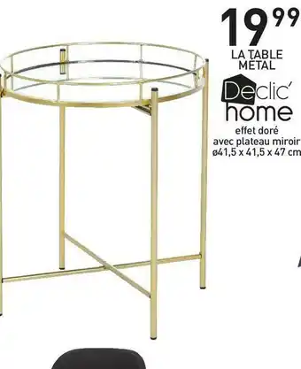 Stokomani La table métal offre