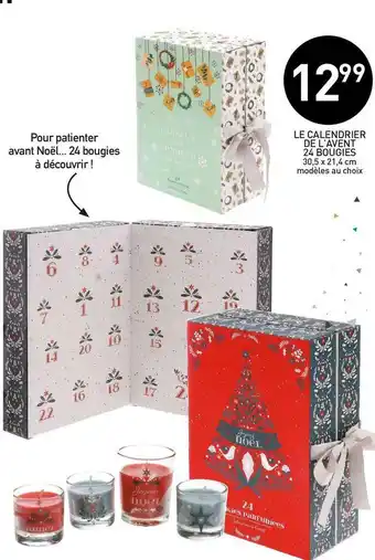 Stokomani Le calendrier de l'avent 24 bougies offre