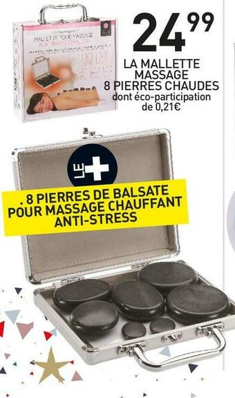 La mallette massage 8 pierres chaudes