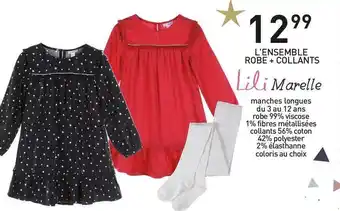 Stokomani Lili marelle l'ensemble robe + collants offre