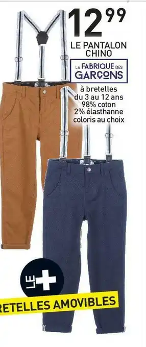 La fabrique des garçons le pantalon chino