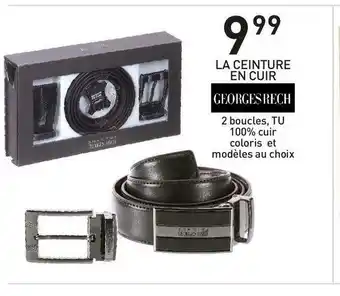 Promo Georges rech la ceinture en cuir chez Stokomani