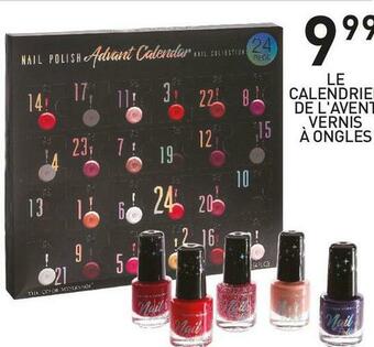 Le calendrier de l'avent vernis Ă ongles