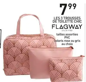 Stokomani Flagway les 3 trousses de toilette chic offre